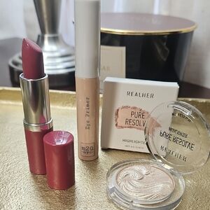 Clinique Lipstick and Real Her Highlighter Set - Pink and Cream